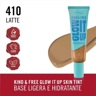 Rimmel London  Kind & Free Liquid foundation 30Ml Moisturizing 410 Latte