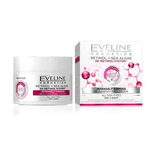 Eveline Cosmetics Eveline Retinol + Sea Algae 3D Retinol System Intensely Firming Rejuvenating Day&Night Cream