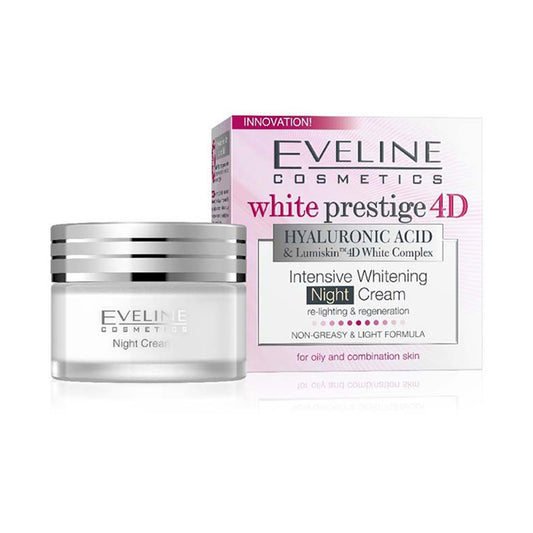 Eveline Cosmetics White Prestige 4D Whitening Night Cream - 50ml