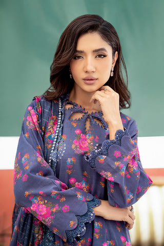 Charizma 3-Pc Unstitched Embroidered Khaddar With Wool Shawl - ANW-09