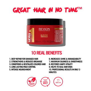 UniqONE™ Repair Hair Treatment Mask - "All-in-One" 10 Benefits - 300ml