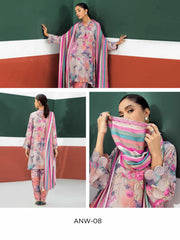 Charizma 3-Pc Unstitched Embroidered Khaddar With Wool Shawl - ANW-08