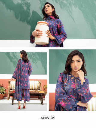 Charizma 3-Pc Unstitched Embroidered Khaddar With Wool Shawl - ANW-09
