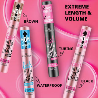 Essence Lash Without Limits Waterproof Extreme Lengthening & Volume Mascara