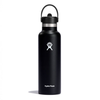 Hydro Flask Standard With Flex Straw Cap Black - 21 Oz