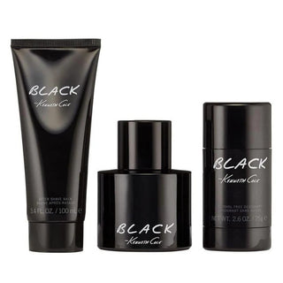 Kenneth Cole Black Men Gift Set Edt - 100ml+Asb - 100ml+Ds 75G