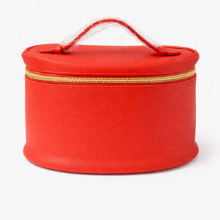 Macy's Beauty Red Luxe Makeup Bag