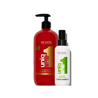 UniqONE™ DUO-PACK All-in-One Leave-In Hair Treatment Classic Fragrance 150ml + Shampoo 230ml