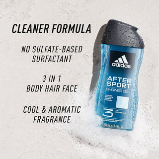 Adidas After Sport 3- in-1 Shower Shower Gel 250ml