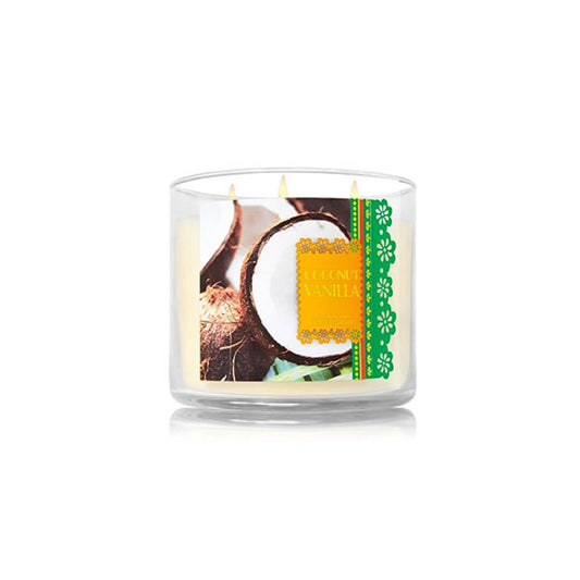 Bath and Body Works Coconut Vanilla 3 Wick Candle