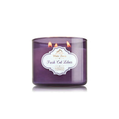 Bath and Body Works White Barn Scented - Fresh Cut Lilacs 3 Wick Candle