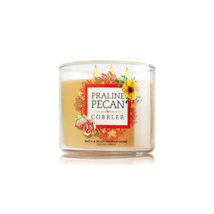 Bath and Body Works Praline Pecan Cobbler 3 Wick Candle