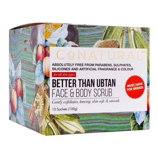 CoNatural Better Than Ubtan Face And Body Scrub - 100g