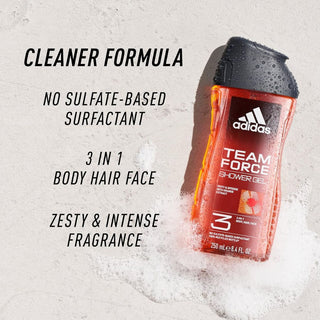 Adidas Team Force 3-in-1 Shower Gel - 250ml