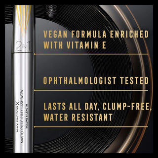 Max Factor Masterpiece 2 In 1 Lash Wow Mascara - 001 Black