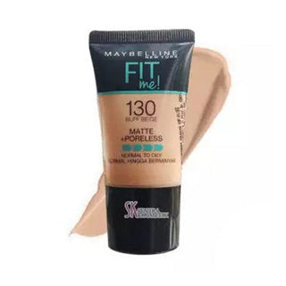 Maybelline New York Fit Me Matte + Poreless Liquid Foundation 18ml - 130 Buff Beige