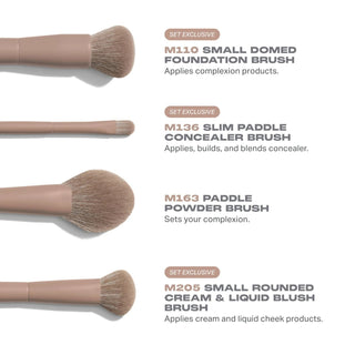 Morphe Iced Mocha 4 Pc Face Brush Set