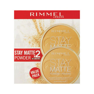 Rimmel London Promo Stay Matte Powder 2 Pcs - 05 Silky Beige
