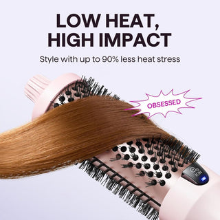 WavyTalk Heated Round Brush For Blowout Boost