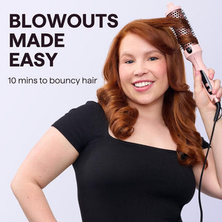 WavyTalk Heated Round Brush For Blowout Boost