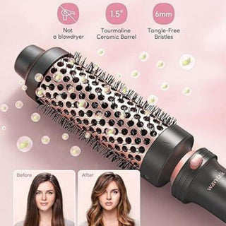 WavyTalk Heated Round Brush For Blowout Boost