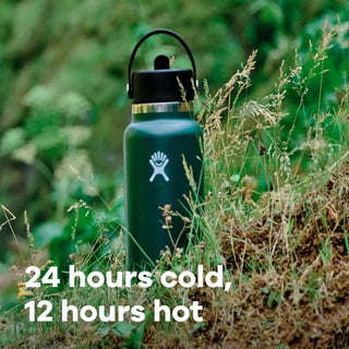 Hydro Flask 24 OZ Wide Flex Straw Cap Black