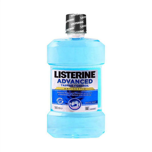 Listerine®  Mouthwash Advanced Tartar Control Anti-Bacterial Antiseptic Arctic Mint - 500ml