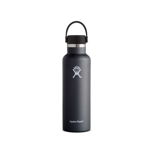 Hydro Flask 21 Oz Standard Mouth Water Bottle  - Black