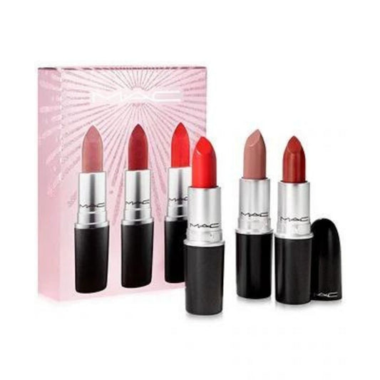 MAC 3-Pc Frosted Firework Sleigh All Day Lipstick Set