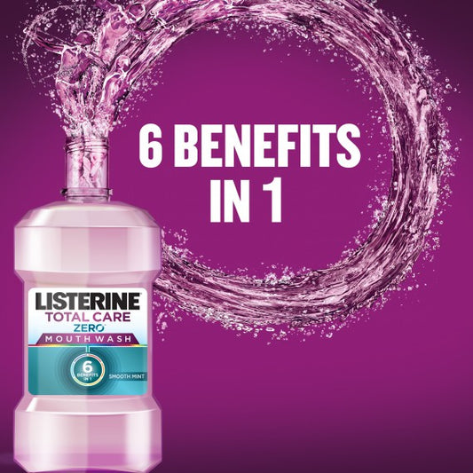 Listerine® Mouthwash Total Care Zero Alcohol Smooth Mint - 500ml