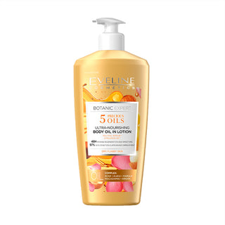 Eveline Cosmetics 5 Precious Oils Ultra Nourishing Body Oil in Lotion - 350ml