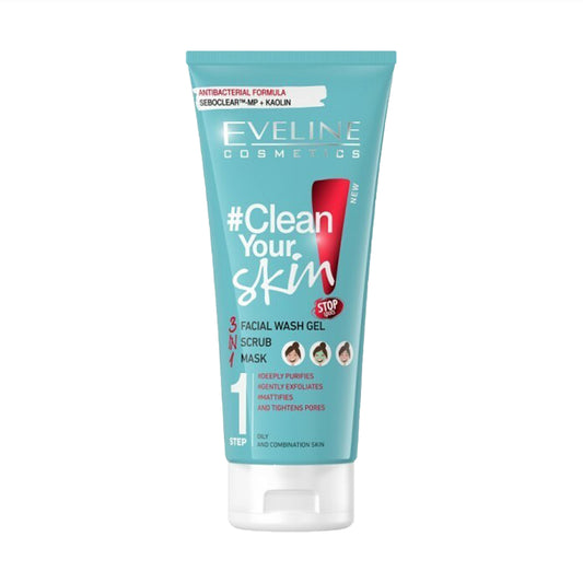 Eveline Cosmetics Pure Control Washing Gel + Peeling + Mask