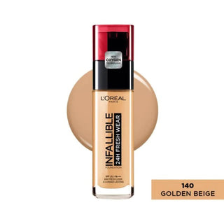 Loréal Paris  Infallible 24H Fresh Wear Foundation - 140 Golden Beige