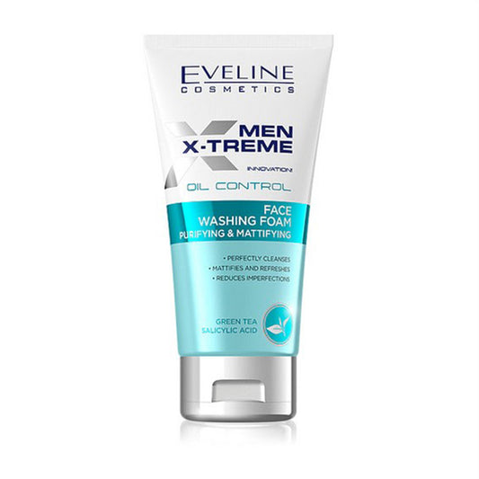 Eveline Cosmetics Men X-Treme Face Washing Foam (Purifying & Mattifying) - 150ml