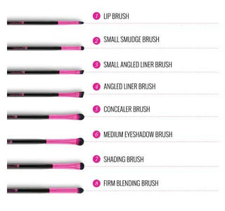 BH Cosmetics  Metallic Pink -14 Piece Brush Set - Shopaholic
