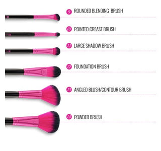 BH Cosmetics  Metallic Pink -14 Piece Brush Set - Shopaholic