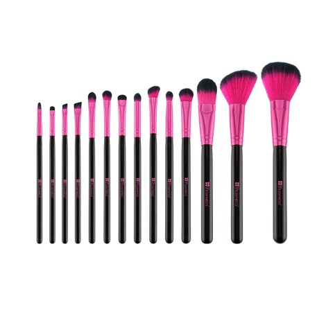 BH Cosmetics  Metallic Pink -14 Piece Brush Set - Shopaholic