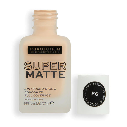 Makeup Revolution Relove Supermatte Foundation - F6