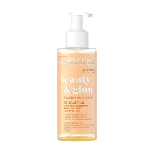 Eveline Cosmetics Beauty & Glow Delicate Oil For Makeup Removal - 145ml