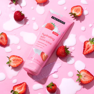 FREEMAN Beauty Hydrating Strawberry Milk Body Sugar Scrub - 175ml