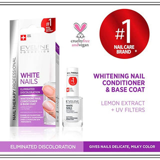 Eveline SPA Nail Instantly Whitening Nail Conditioner & Base Coat - 12ml