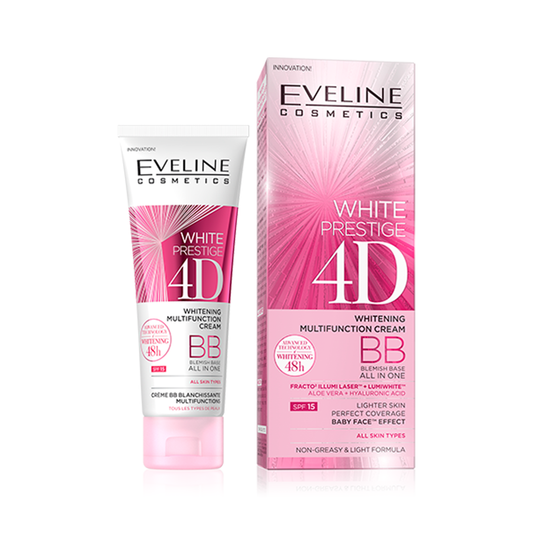Eveline Cosmetics White Prestige 4D Whitening BB Cream - 50ml