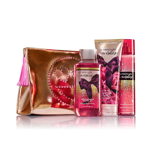 Bath and Body Works Glossy & Glam Gift Set - A Thousand Wishes