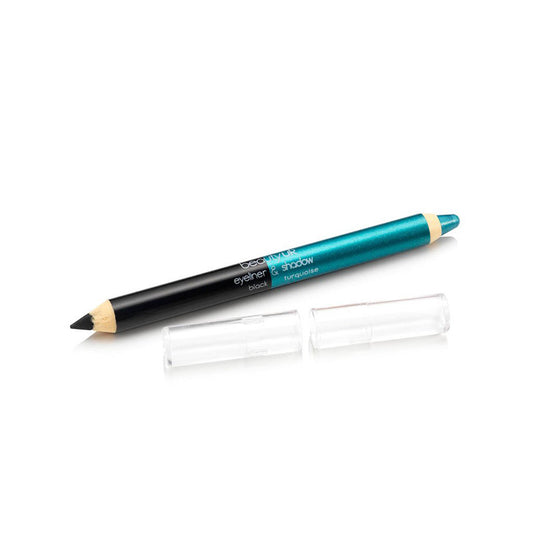Beauty UK Double Ended Eyeshadow Pencil - Black/Turquoise