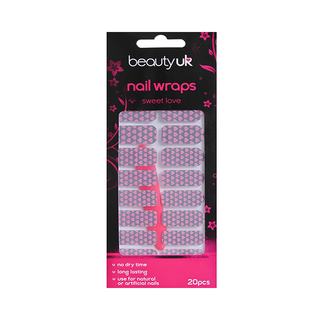 Beauty UK Nail Sticker Wraps - 12 Sweet Love