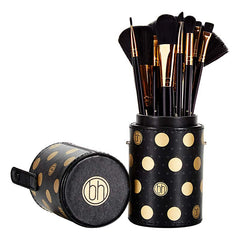 BH Cosmetics  Dot Collection - 11 Piece Brush Set Black