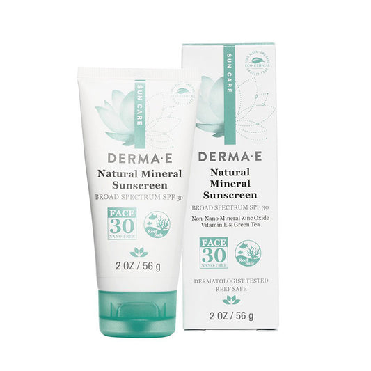 DERMA E Natural Mineral Sunscreen SPF 30 Oil-Free Face