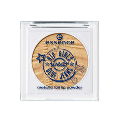 essence Hip Girls Wear Blue Jeans Metallic Foil Lip Powder 01 - I‘m Gold and I Know It!