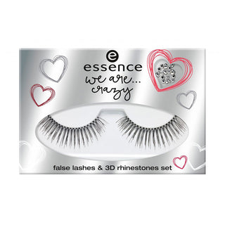 essence We Are... Crazy - False Lashes & 3D Rhinestones Set - 01 I'm Crazy Like You