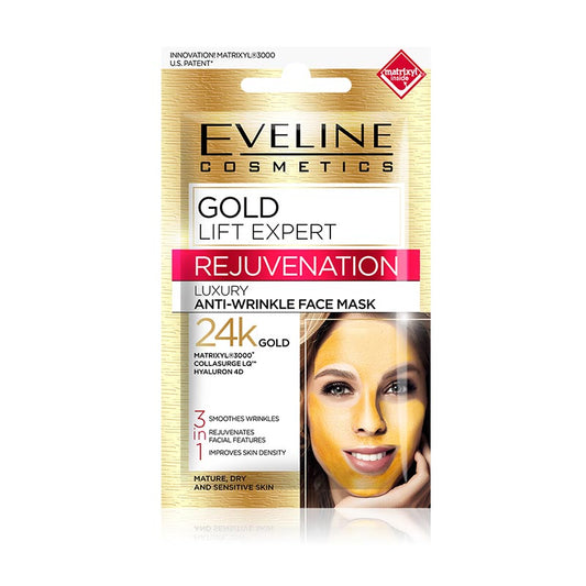 Eveline Cosmetics Luxury Anti-Wrinkle Face Mask 24K Gold